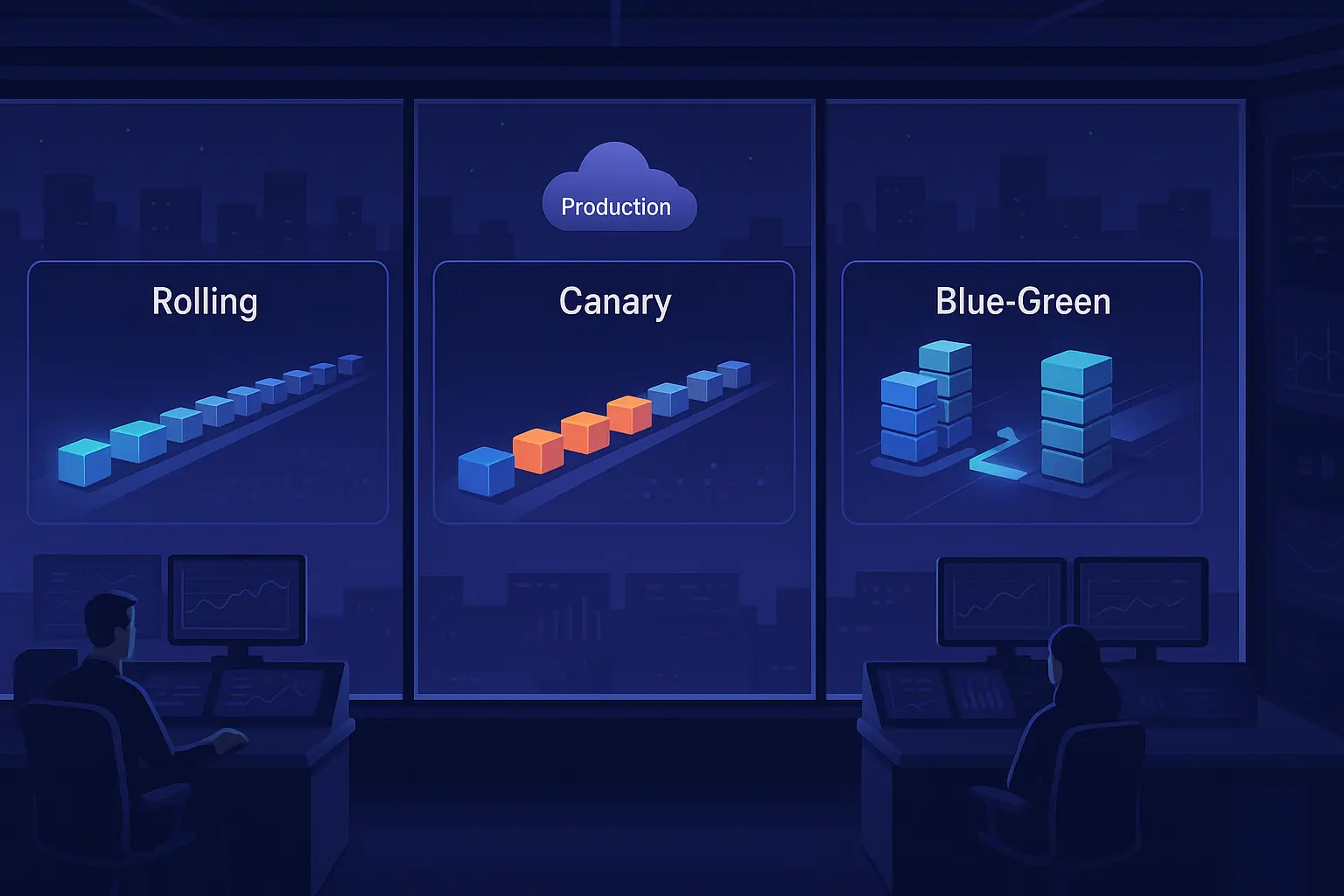 Ship Without Fire Drills: Canary, Blue-Green, and Rolling Deploys